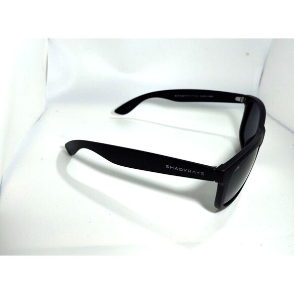 Shadyrays Mens Polarized  Sunglasses Black Square 50-19-140 Full Rim Black Lens - Picture 3 of 8